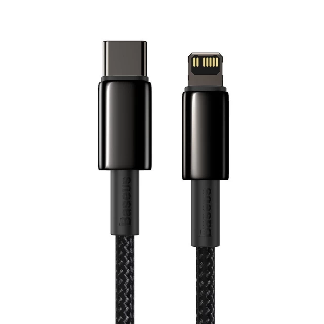 Кабель Baseus Tungsten Gold PD USB-C to Lightning 1m Black (CATLWJ-01)