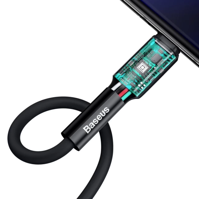 Кабель Baseus Silica Gel USB-A to USB-C 1m Black (CATGJ-01)