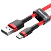 Кабель Baseus Cafule USB-A to USB-C 1m Red (CATKLF-B09)