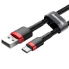 Кабель Baseus Cafule USB-A to USB-C 3m Black/Red (CATKLF-U91)
