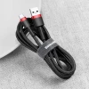 Кабель Baseus Cafule USB-A to USB-C 3m Black/Red (CATKLF-U91)