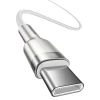 Кабель Baseus Cafule Metal USB-C to USB-C 2m White (CATJK-D02)