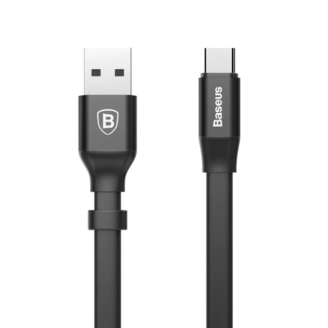 Кабель Baseus Nimble USB-A to USB-C 0.23m Black (CATMBJ-01)