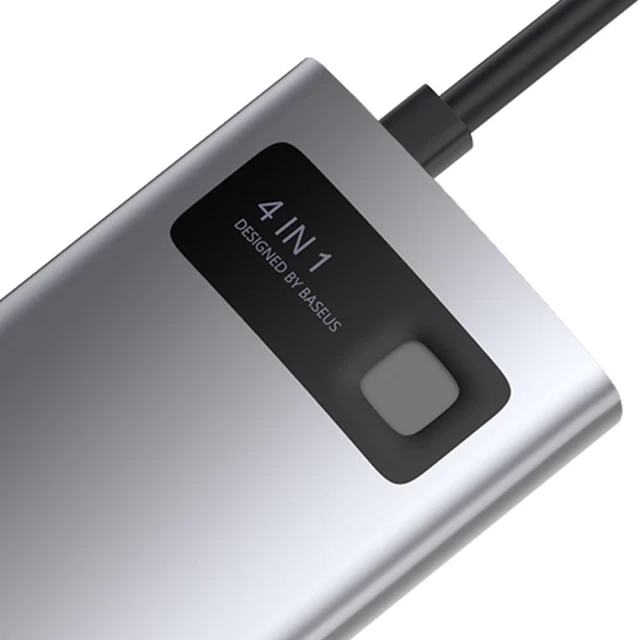 USB-хаб Baseus Multifunctional Metal Gleam 4-in-1 (CAHUB-CY0G)