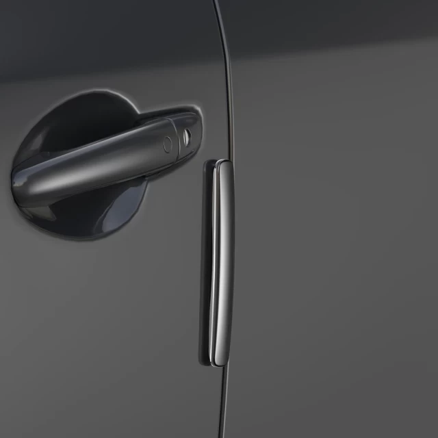 Захисна накладка на автомобільні двері Baseus Streamlined Car Door Bumper Strip Black (4Pack) (CRFZT-01)