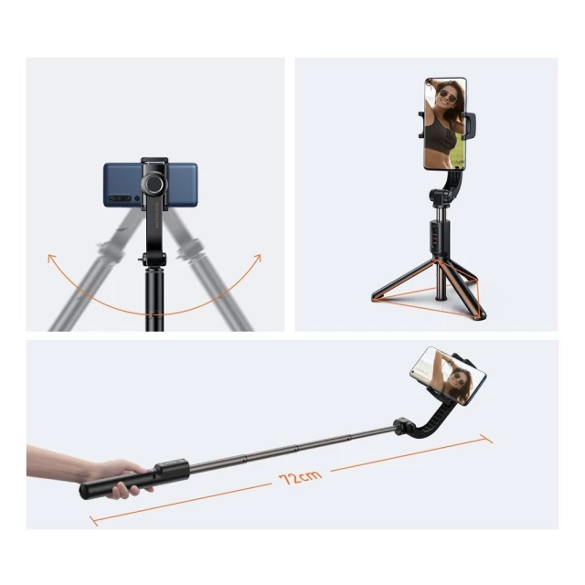 Монопод Baseus Lovely Uniaxial Folding Stand Selfie Stabilizer Black (SULH-01)