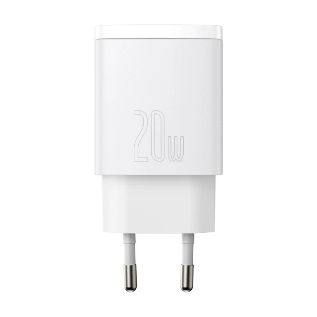 Сетевое зарядное устройство Baseus Compact QC 20W USB-C | USB-A White (CCXJ-B02)