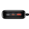 Портативний зарядний пристрій Baseus Q Pow Digital Display 22.5W 20000 mAh with USB-C Cable Black (PPQD-I01)