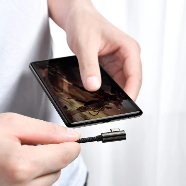 Кабель Baseus Legend Series Elbow Fast Charging 100W USB-C to USB-C 1m Black (CATCS-01)