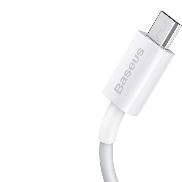Кабель Baseus Superior Series Fast Charging USB-A to Micro-USB 1m White (CAMYS-02)