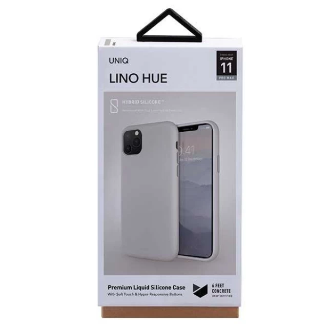 Чохол Uniq Lino Hue для iPhone 11 Pro Max Beige Ivory (UNIQ-IP6.5HYB(2019)-LINOHBEG)