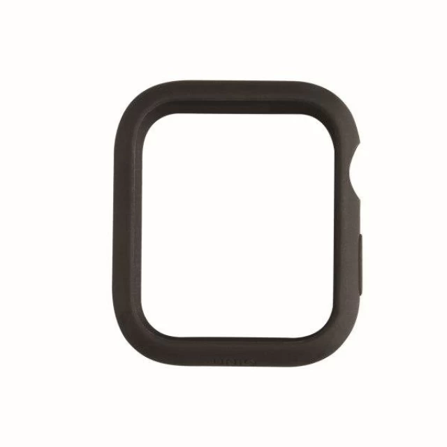 Чохол Uniq Lino для Apple Watch 4 | 5 | 6 | SE 40 mm Black/Ash Black (UNIQ-40 mm-LINOBLK)