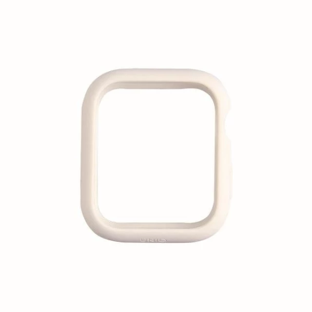 Чехол Uniq Lino для Apple Watch 4 | 5 | 6 | SE 44 mm White/Dove White (UNIQ-44 mm-LINOWHT)
