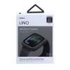 Чехол Uniq Lino для Apple Watch 4 | 5 | 6 | SE 44 mm Black/Ash Black (UNIQ-44 mm-LINOBLK)