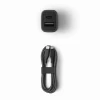 Автомобильное зарядное устройство + кабель Uniq Votra Duo P30 USB-C PD 30 Вт MFI + USB-C  Black / Charcoal Black (UNIQ-VOTRABUN-BLACK)
