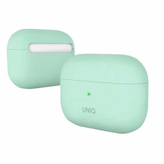 Чехол Uniq Lino Silicone для AirPods Pro Mint Green (UNIQ-AIRPODSPRO-LINOMINT)