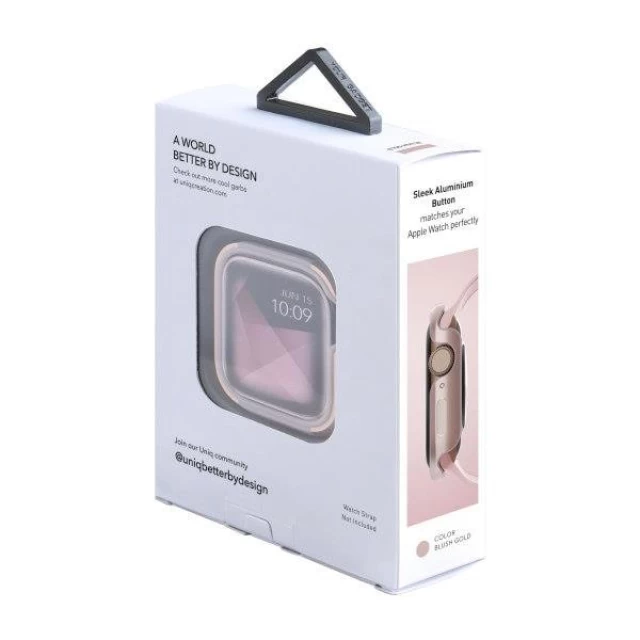 Чехол Uniq Valencia для Apple Watch Series 4 | 5 | 6 | SE 44 mm Blush Gold Pink (UNIQ-44 mm-VALPNK)