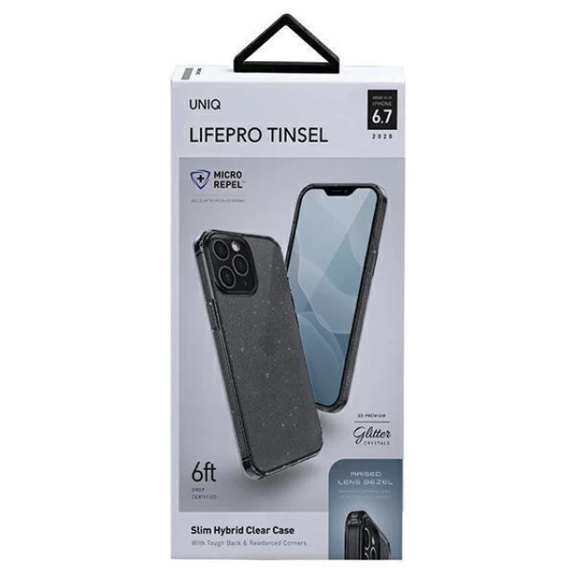 Чехол Uniq Tinsel для iPhone 12 Pro Max Vapour Smoke (UNIQ-IP6.7HYB(2020)-LPRTSMK)