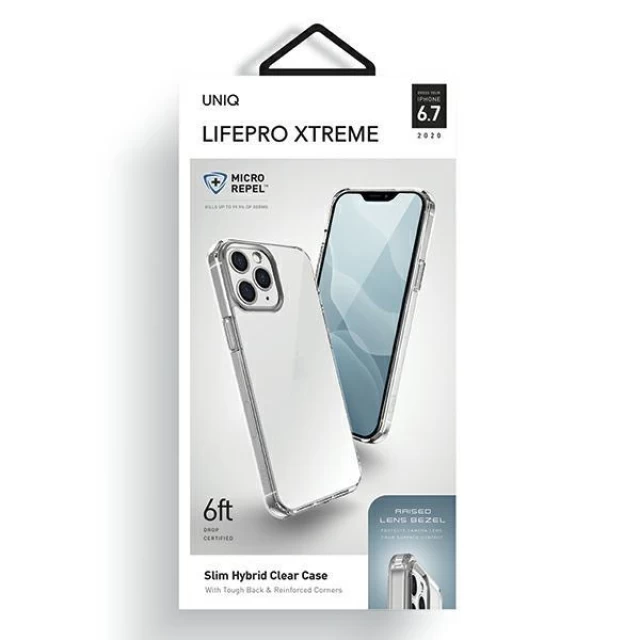 Чехол Uniq LifePro Xtreme для iPhone 12 Pro Max Crystal Clear (UNIQ-IP6.7HYB(2020)-LPRXCLR)