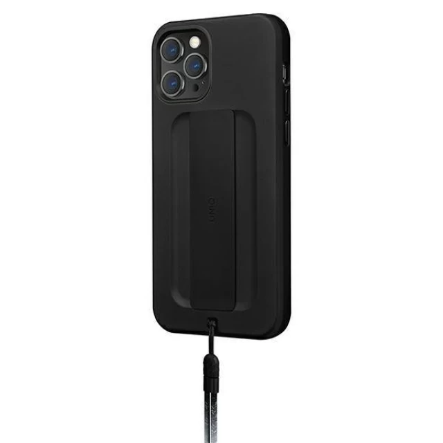 Чохол Uniq Heldro для iPhone 12 Pro Max Midnight Black Antimicrobial (UNIQ-IP6.7HYB(2020)-HELBLK)