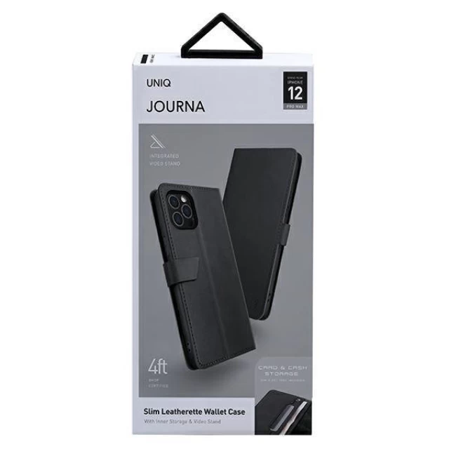 Чохол-книжка Uniq Journa для iPhone 12 Pro Max Dark Gray (UNIQ-IP6.7GAR(2020)-JHERDGRY)