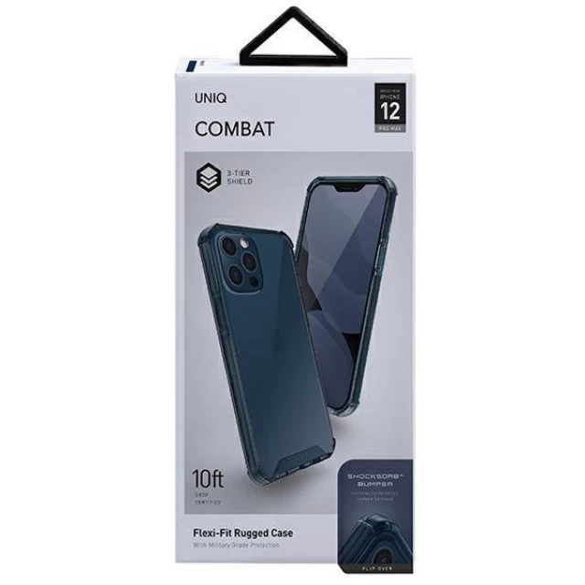 Чехол Uniq Combat для iPhone 12 Pro Max Nautical Blue (UNIQ-IP6.7HYB(2020)-COMBLU)