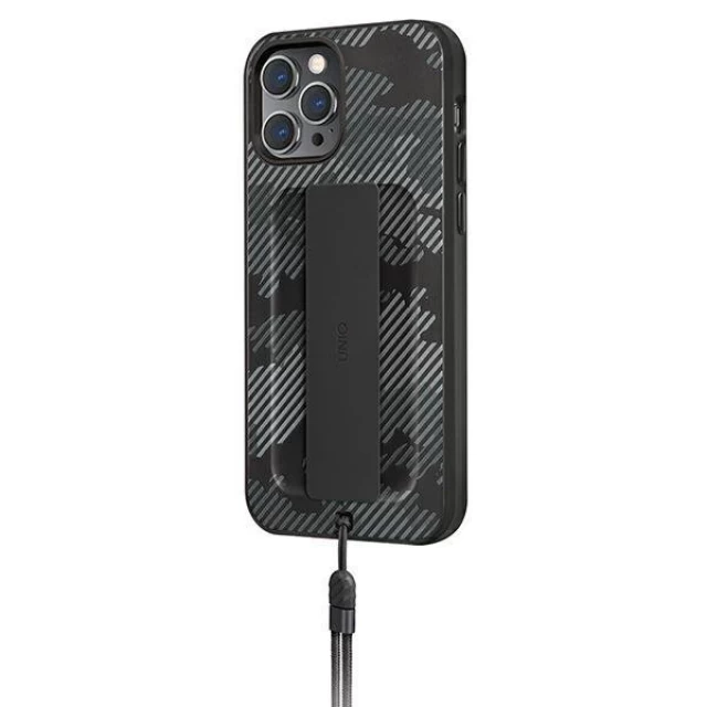 Чехол Uniq Heldro для iPhone 12 Pro Max Charcoal Camo Antimicrobial (UNIQ-IP6.7HYB(2020)-HELDECC)