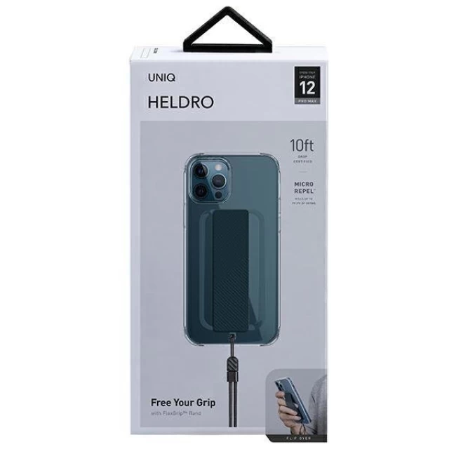 Чохол Uniq Heldro для iPhone 12 Pro Max Blue Antimicrobial (UNIQ-IP6.7HYB(2020)-HELBLU)