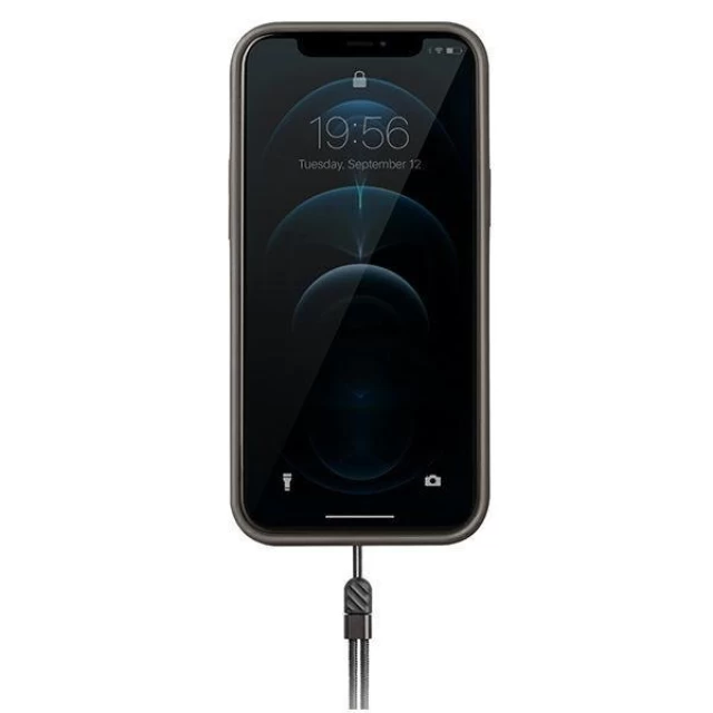 Чохол Uniq Heldro для iPhone 12 | 12 Pro Charcoal Camo Antimicrobial (UNIQ-IP6.1HYB(2020)-HELDECC)