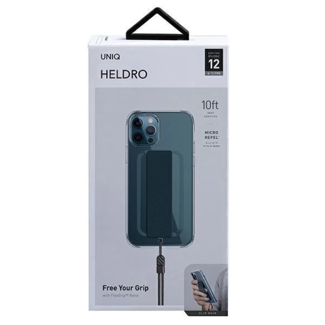 Чехол Uniq Heldro для iPhone 12 | 12 Pro Clear Antimicrobial (UNIQ-IP6.1HYB(2020)-HELCLR)