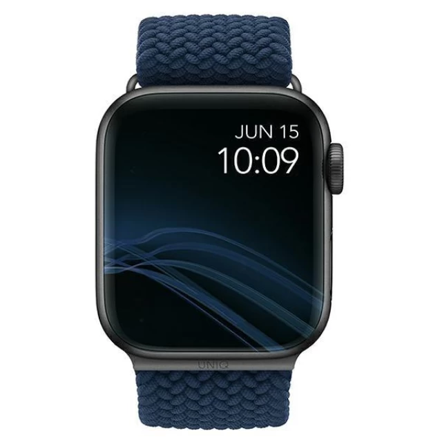 Ремінець Uniq Aspen Braided DE для Apple Watch 41 | 40 | 38 mm Oxford Blue (UNIQ-40MM-ASPOBLU)