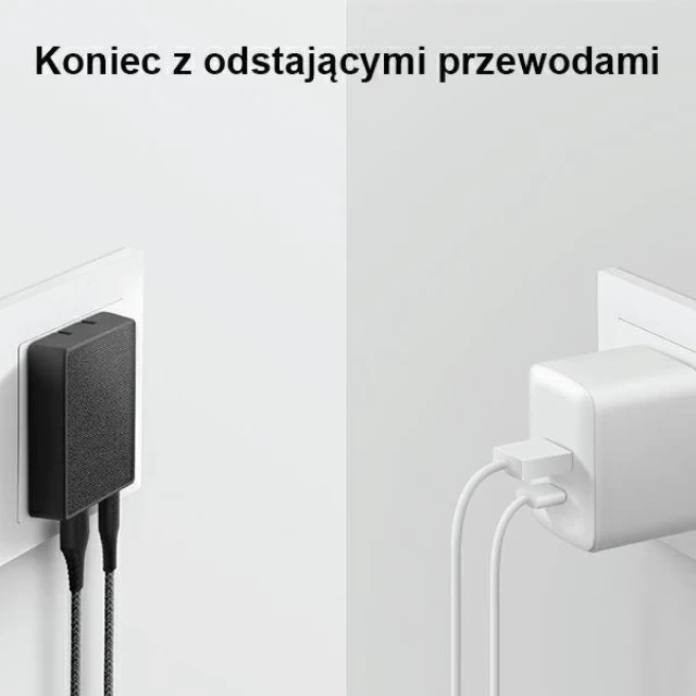 Мережевий зарядний пристрій UNIQ Votre Slim Duo 20W USB-C | USB-A Charcoal Black (UNIQ-VOTRESLDUO(EU)-BLK)