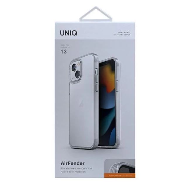 Чехол Uniq Air Fender для iPhone 13 Crystal Clear (UNIQ-IP6.1HYB(2021)-AIRFNUD)