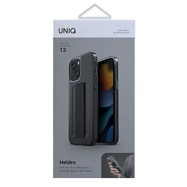 Чохол Uniq Heldro для iPhone 13 Smoke (UNIQ-IP6.1HYB(2021)-HELSMK)
