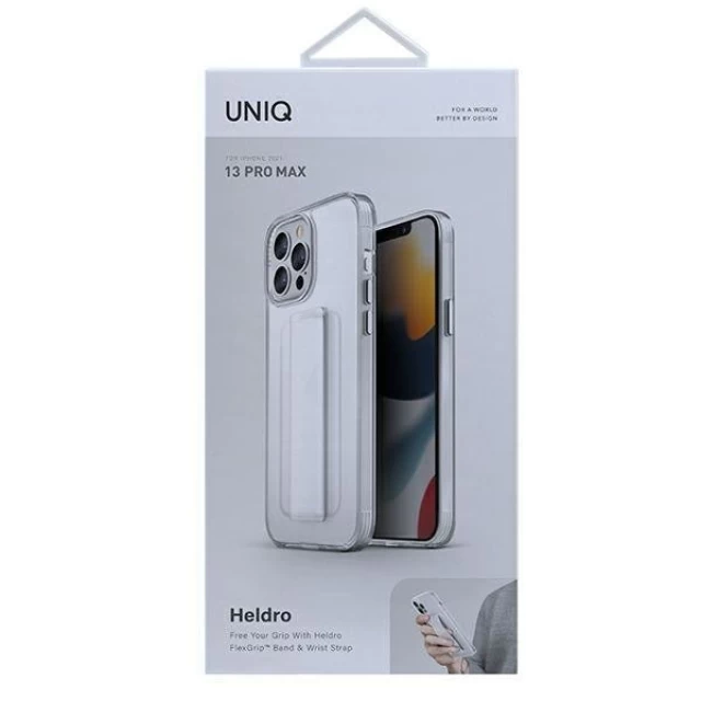 Чохол Uniq Heldro для iPhone 13 Pro Max Clear (UNIQ-IP6.7HYB(2021)-HELCLR)