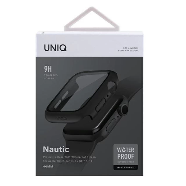 Чехол Uniq Nautic для Apple Watch 4 | 5 | 6 | SE 40 mm Black (UNIQ-40 mm-NAUBLK)