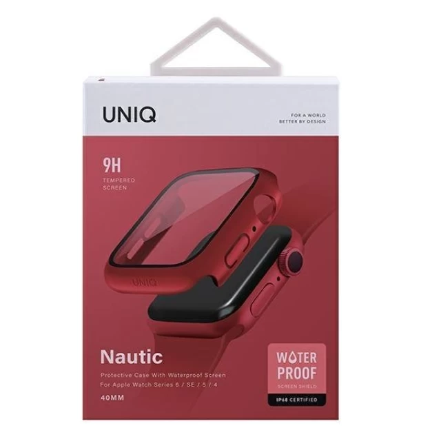 Чохол Uniq Nautic для Apple Watch 4 | 5 | 6 | SE 40 mm Red (UNIQ-40 mm-NAURED)