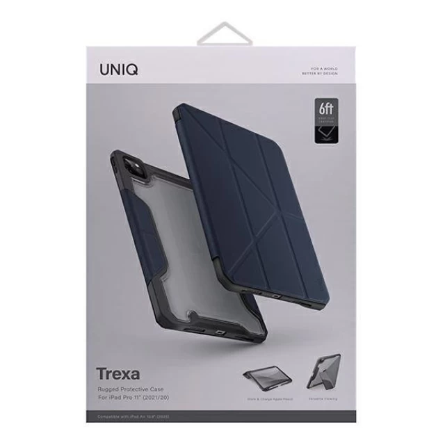 Чохол Uniq Trexa для iPad Pro 11 2021 | 2020 Blue Antimicrobial (Uni000434-0)