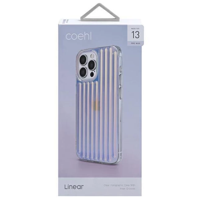Чохол Uniq Coehl Linear для iPhone 13 Pro Max Iridescent (UNIQ-IP6.7HYB(2021)-LINIRD)