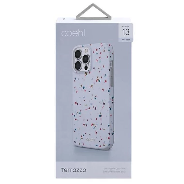 Чохол Uniq Coehl Terrazzo для iPhone 13 Pro Max Natural White (UNIQ-IP6.7HYB(2021)-TEZWHT)