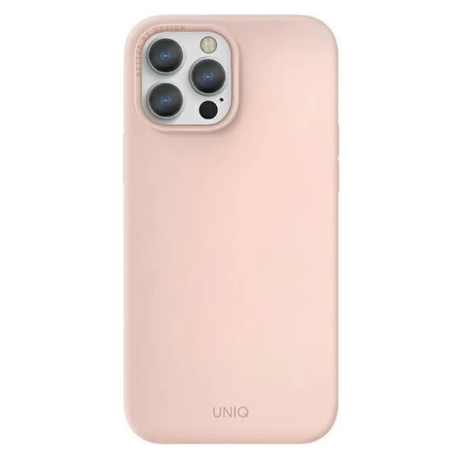 Чохол Uniq Lino Hue для iPhone 13 | 13 Pro Blush Pink with MagSafe (UNIQ-IP6.1PHYB(2021)-LINOHMPNK)