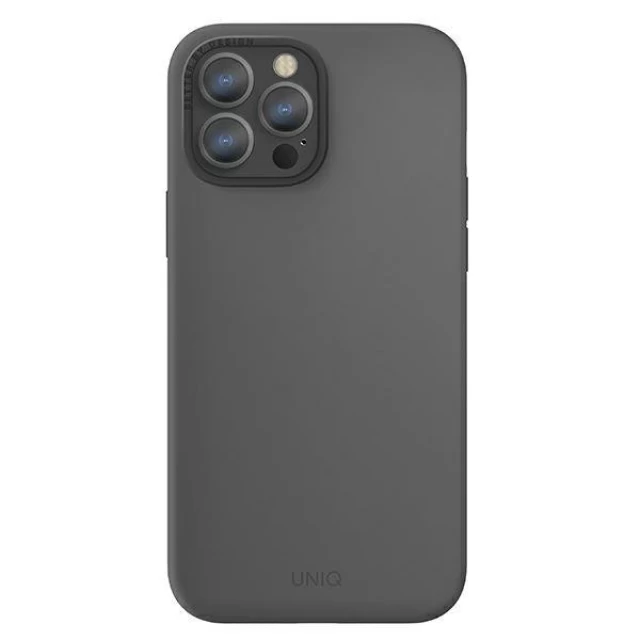 Чехол Uniq Lino Hue для iPhone 13 | 13 Pro Charcoal Grey with MagSafe (UNIQ-IP6.1PHYB(2021)-LINOHMGRY)