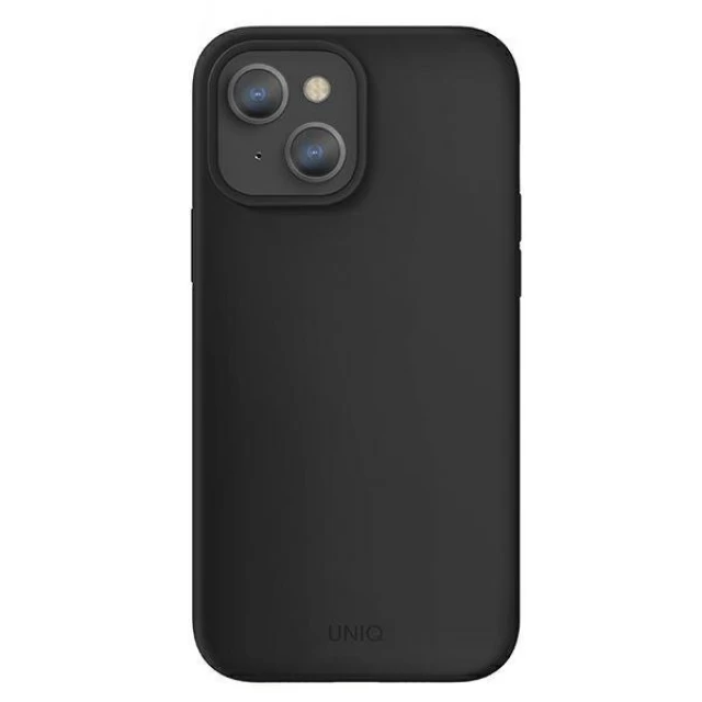 Чехол Uniq Lino для iPhone 13 Black (UNIQ-IP6.1HYB(2021)-LINOBLK)
