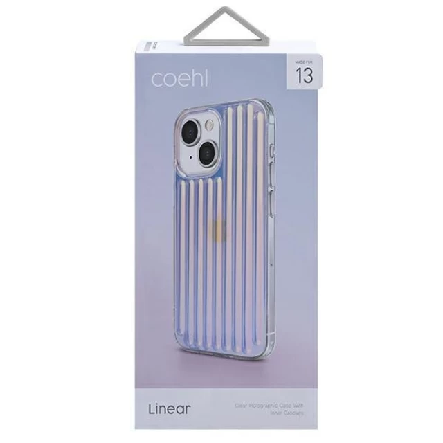 Чехол Uniq Coehl Linear для iPhone 13 Iridescent (UNIQ-IP6.1HYB(2021)-LINIRD)