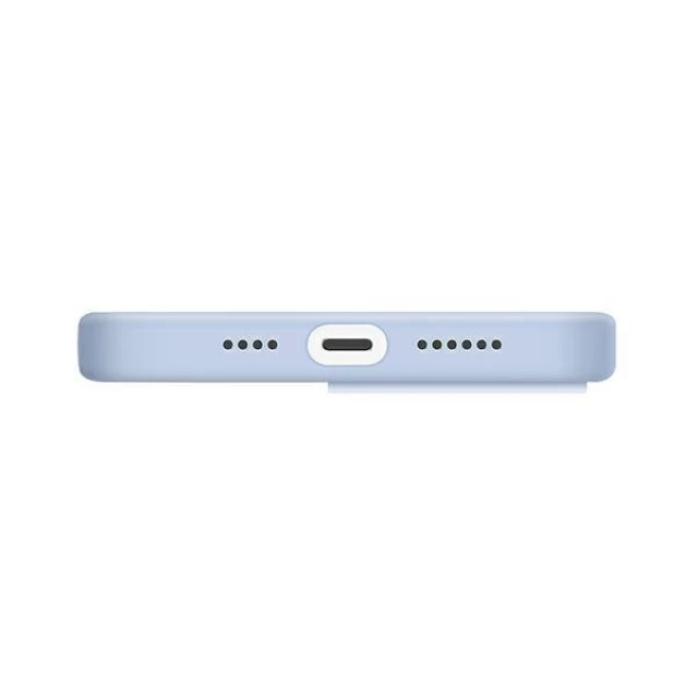 Чохол Uniq Lino Hue для iPhone 13 Pro Max Arctic blue with MagSafe (UNIQ-IP6.7HYB(2021)-LINOHMABLU)