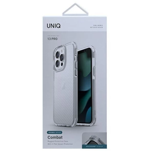 Чохол Uniq Combat для iPhone 13 | 13 Pro Aramid Frost (UNIQ-IP6.1PHYB(2021)-COMAFRST)