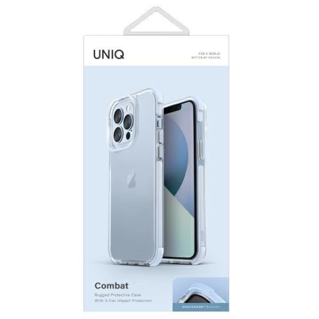 Чохол Uniq Combat для iPhone 13 | 13 Pro Arctic Blue (UNIQ-IP6.1PHYB(2021)-COMBLU)