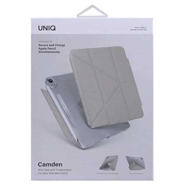 Чохол Uniq Camden для iPad mini 6 2021 Grey Antimicrobial (Uni000582-0)