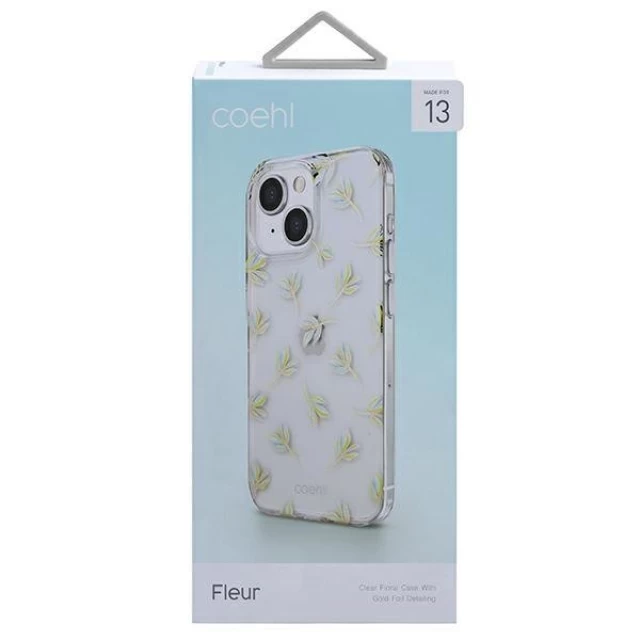 Чохол Uniq Coehl Fleur для iPhone 13 Sky Blue (UNIQ-IP6.1HYB(2021)-FLRBLU)