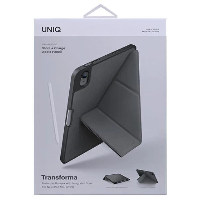 Чехол Uniq Transforma для iPad mini 6 2021 Grey Antimicrobial (8886463678688)